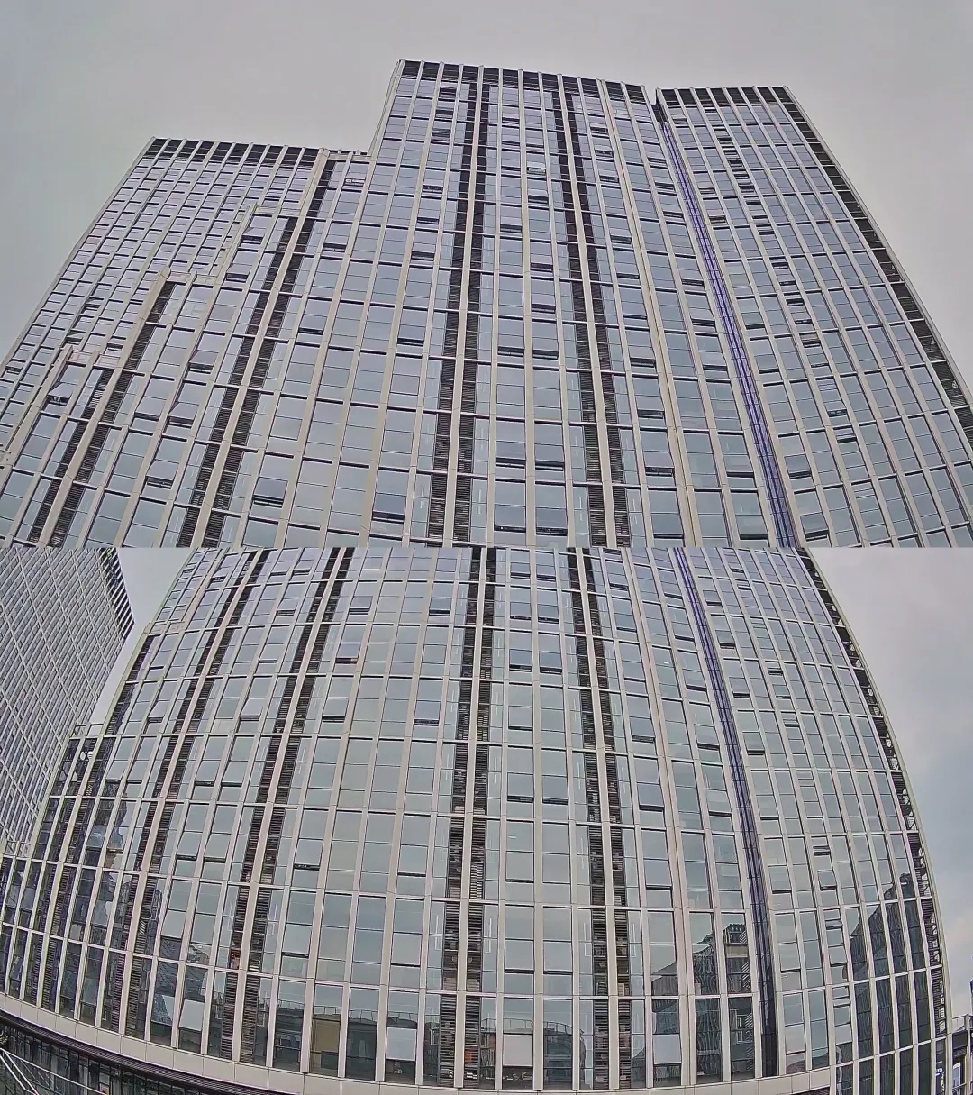 海康威视高空抛物双目摄像机画面覆盖示例